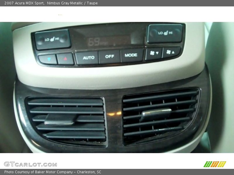 Nimbus Gray Metallic / Taupe 2007 Acura MDX Sport
