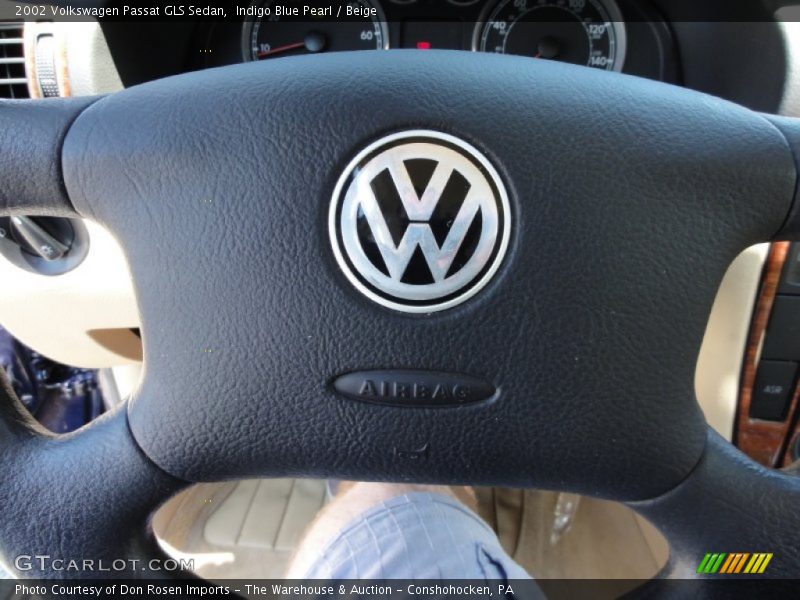 Indigo Blue Pearl / Beige 2002 Volkswagen Passat GLS Sedan