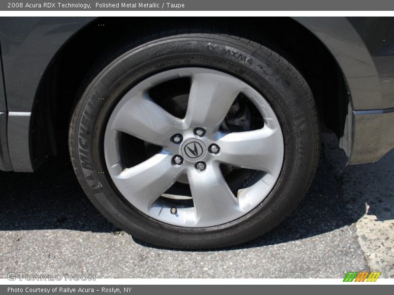 Polished Metal Metallic / Taupe 2008 Acura RDX Technology