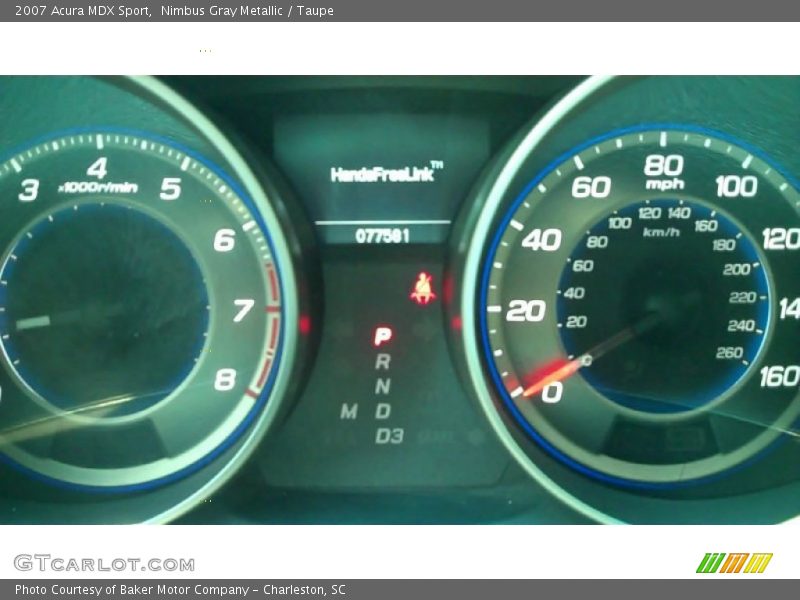 Nimbus Gray Metallic / Taupe 2007 Acura MDX Sport