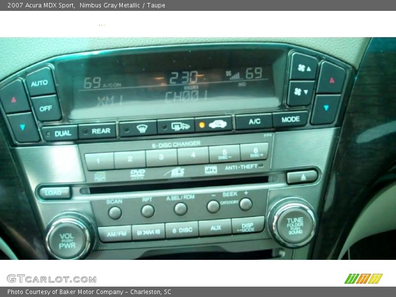 Nimbus Gray Metallic / Taupe 2007 Acura MDX Sport