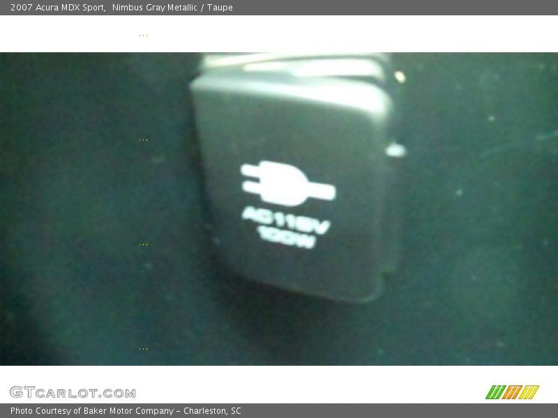 Nimbus Gray Metallic / Taupe 2007 Acura MDX Sport