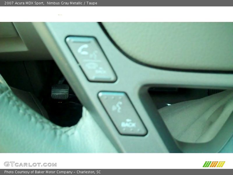 Nimbus Gray Metallic / Taupe 2007 Acura MDX Sport