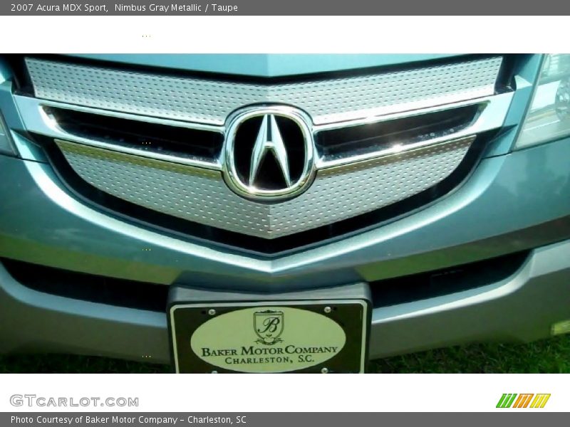 Nimbus Gray Metallic / Taupe 2007 Acura MDX Sport