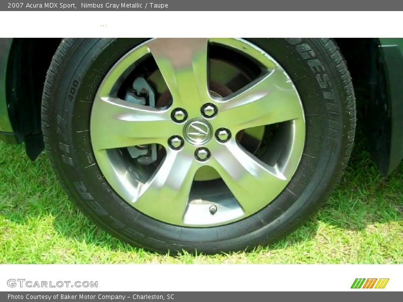 Nimbus Gray Metallic / Taupe 2007 Acura MDX Sport
