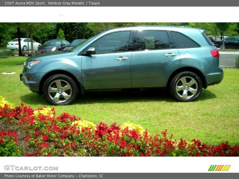 Nimbus Gray Metallic / Taupe 2007 Acura MDX Sport