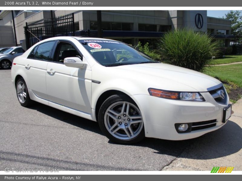 White Diamond Pearl / Ebony 2008 Acura TL 3.2