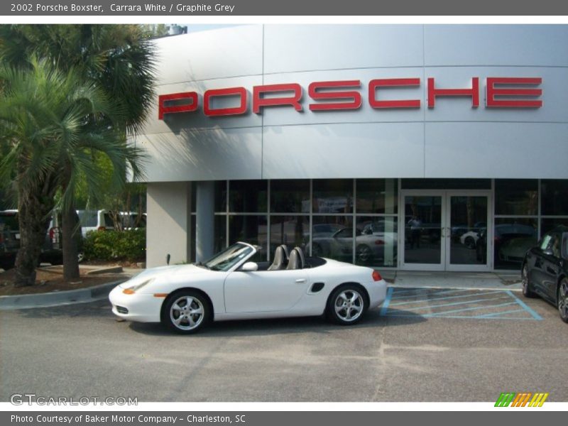 Carrara White / Graphite Grey 2002 Porsche Boxster