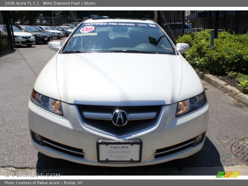 White Diamond Pearl / Ebony 2008 Acura TL 3.2