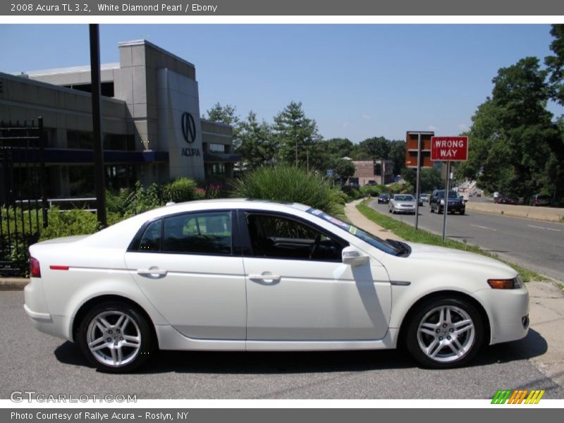 White Diamond Pearl / Ebony 2008 Acura TL 3.2