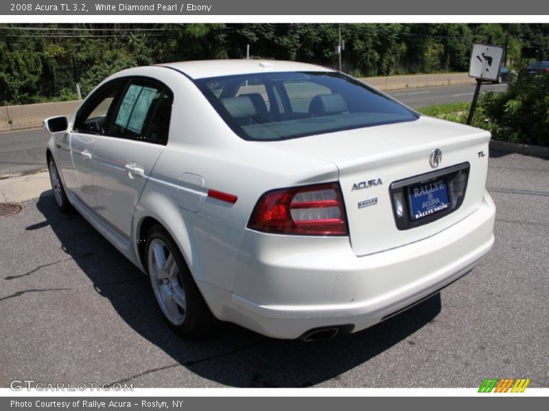 White Diamond Pearl / Ebony 2008 Acura TL 3.2