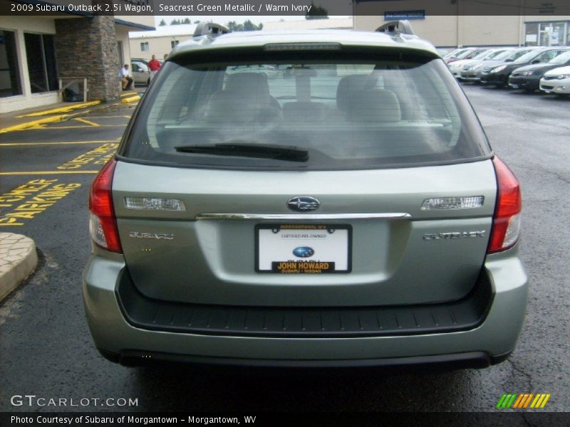 Seacrest Green Metallic / Warm Ivory 2009 Subaru Outback 2.5i Wagon