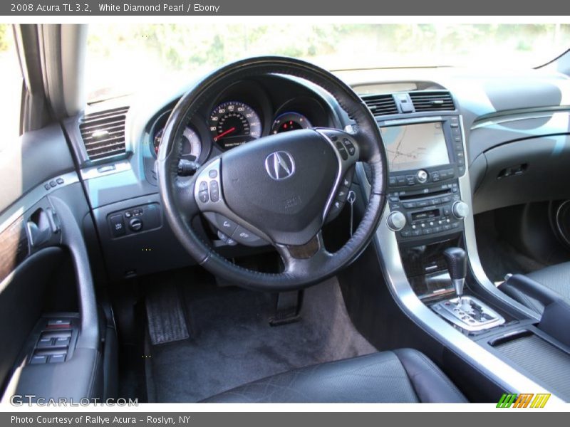 White Diamond Pearl / Ebony 2008 Acura TL 3.2