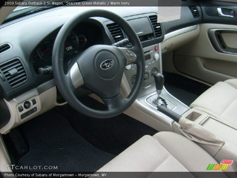  2009 Outback 2.5i Wagon Warm Ivory Interior