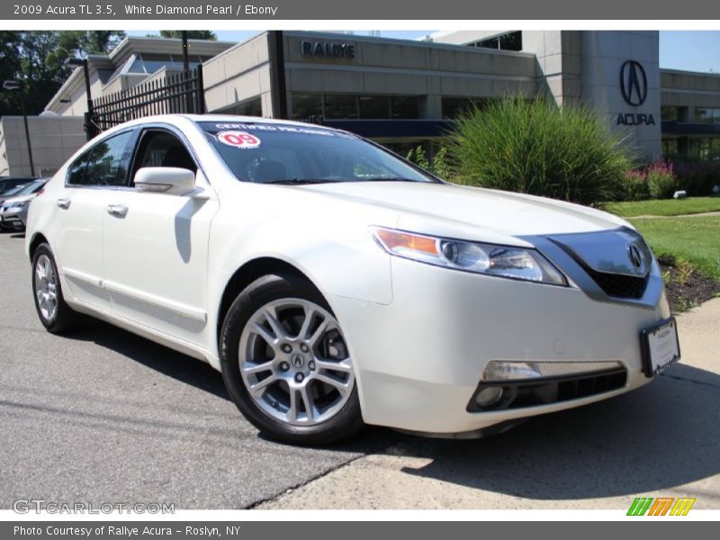 White Diamond Pearl / Ebony 2009 Acura TL 3.5