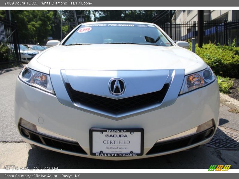 White Diamond Pearl / Ebony 2009 Acura TL 3.5