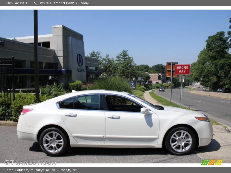 White Diamond Pearl / Ebony 2009 Acura TL 3.5