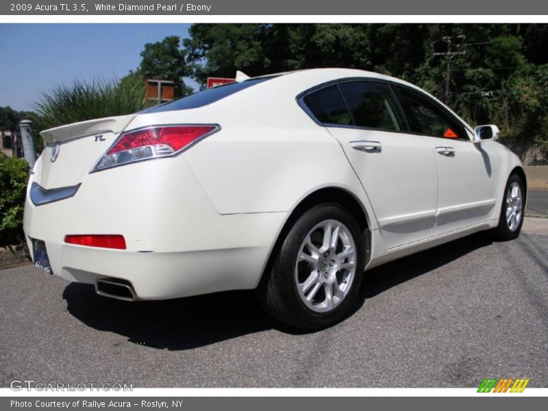White Diamond Pearl / Ebony 2009 Acura TL 3.5