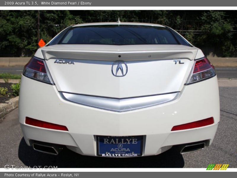 White Diamond Pearl / Ebony 2009 Acura TL 3.5