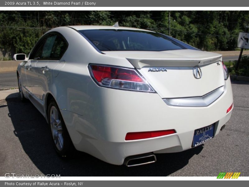 White Diamond Pearl / Ebony 2009 Acura TL 3.5