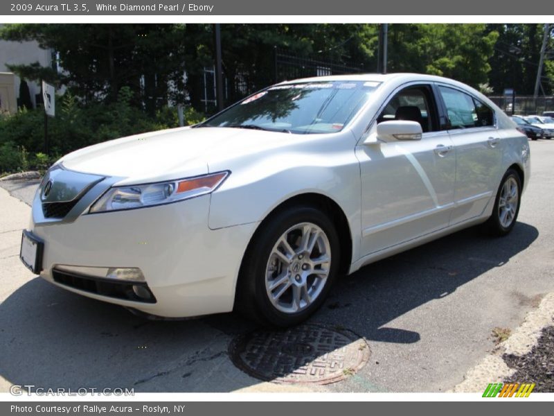 White Diamond Pearl / Ebony 2009 Acura TL 3.5