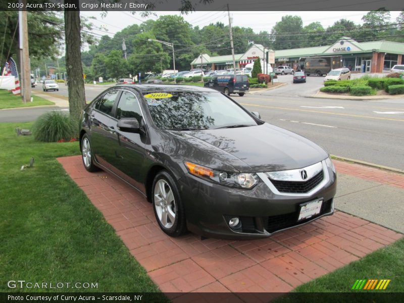 Grigio Metallic / Ebony 2009 Acura TSX Sedan