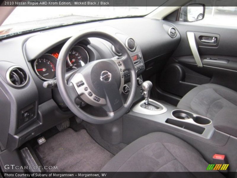 Wicked Black / Black 2010 Nissan Rogue AWD Krom Edition