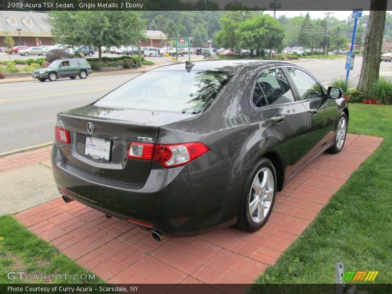 Grigio Metallic / Ebony 2009 Acura TSX Sedan