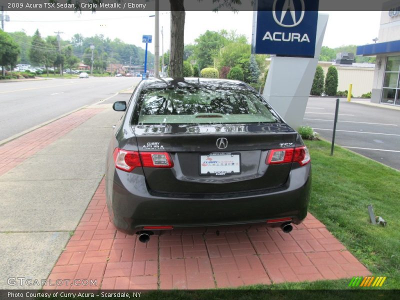 Grigio Metallic / Ebony 2009 Acura TSX Sedan