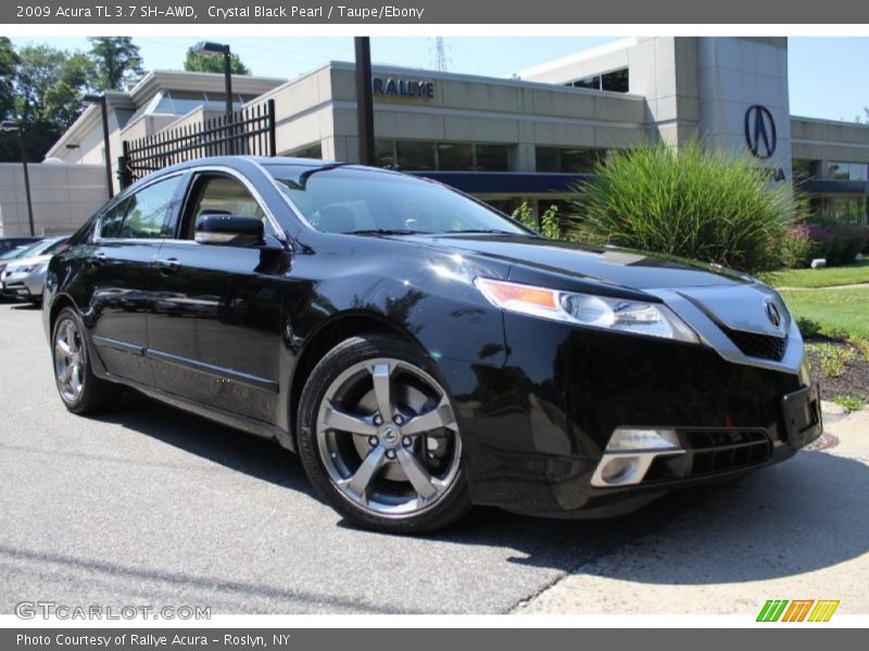 Crystal Black Pearl / Taupe/Ebony 2009 Acura TL 3.7 SH-AWD