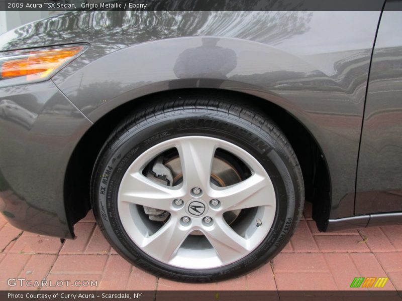 Grigio Metallic / Ebony 2009 Acura TSX Sedan