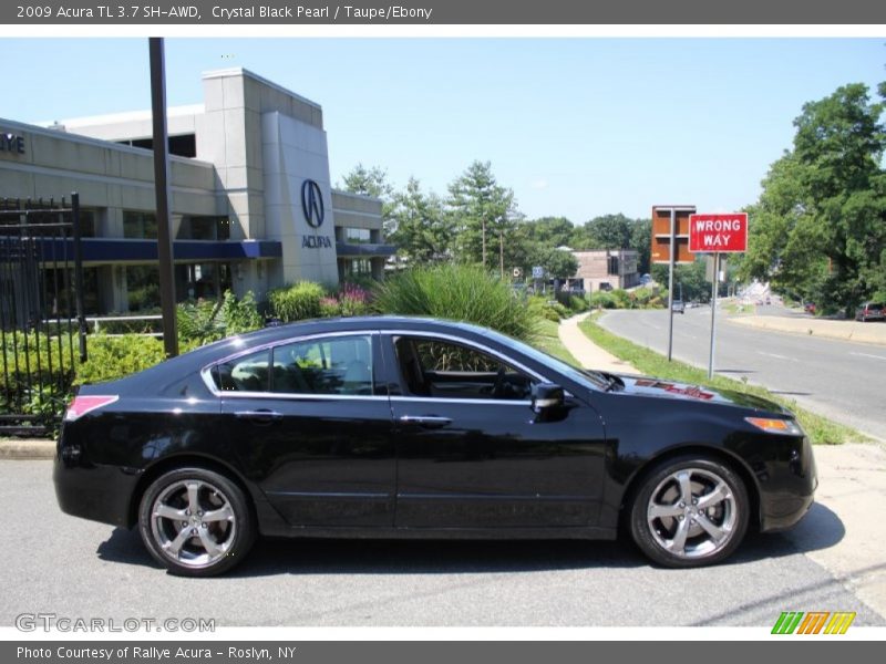 Crystal Black Pearl / Taupe/Ebony 2009 Acura TL 3.7 SH-AWD