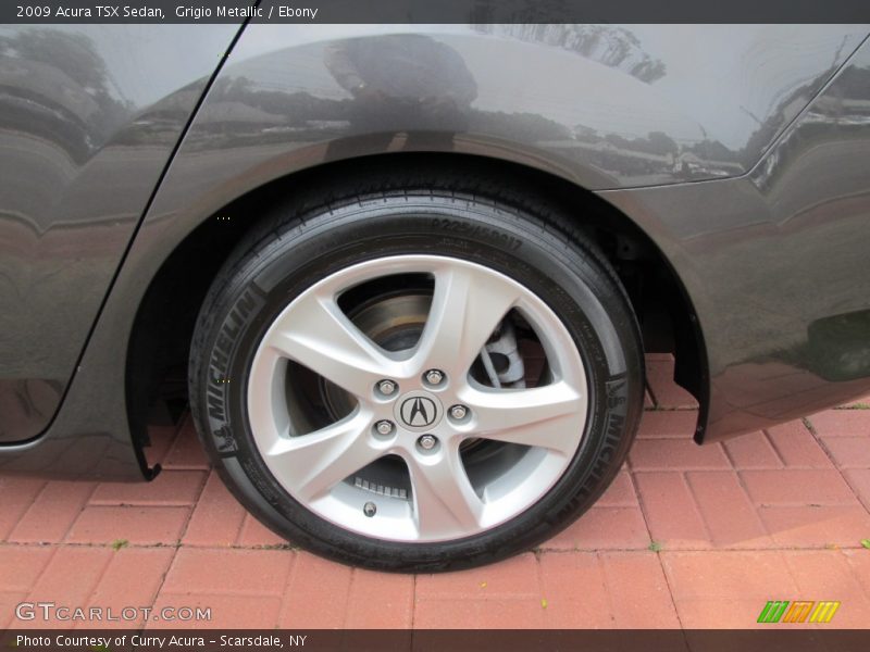 Grigio Metallic / Ebony 2009 Acura TSX Sedan