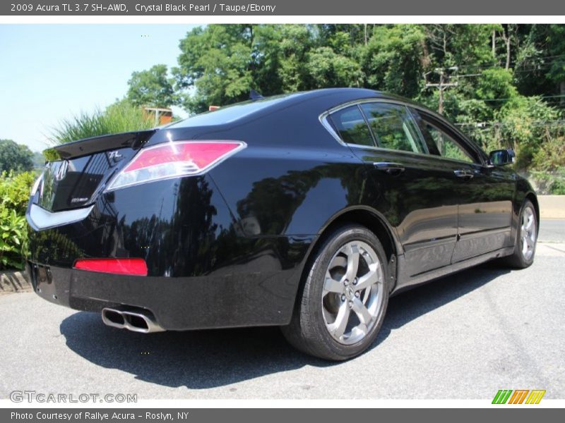 Crystal Black Pearl / Taupe/Ebony 2009 Acura TL 3.7 SH-AWD