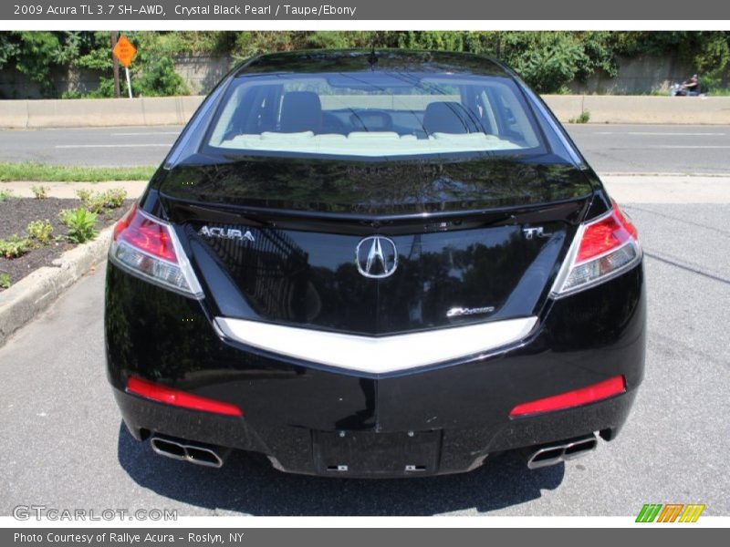 Crystal Black Pearl / Taupe/Ebony 2009 Acura TL 3.7 SH-AWD