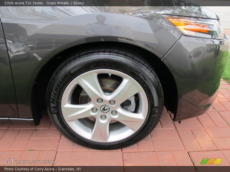 Grigio Metallic / Ebony 2009 Acura TSX Sedan