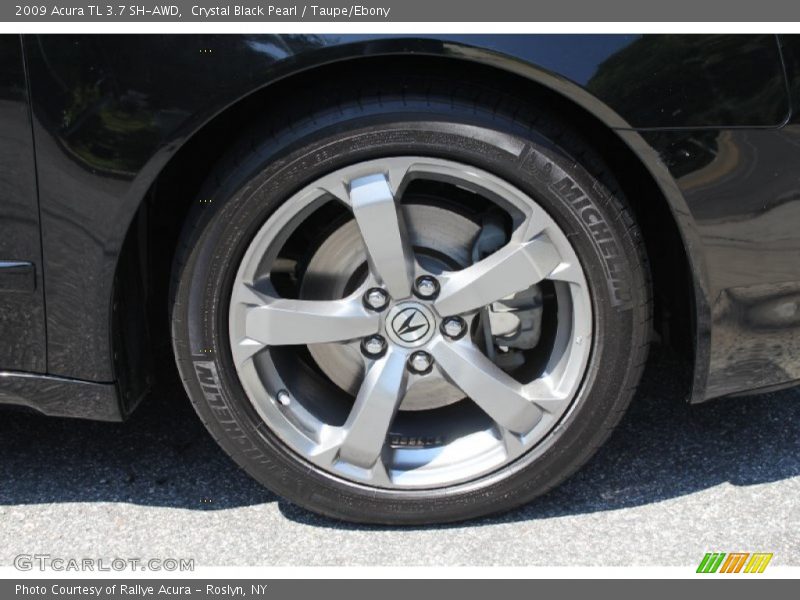 Crystal Black Pearl / Taupe/Ebony 2009 Acura TL 3.7 SH-AWD