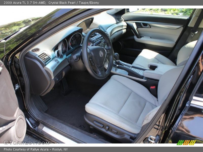 Crystal Black Pearl / Taupe/Ebony 2009 Acura TL 3.7 SH-AWD