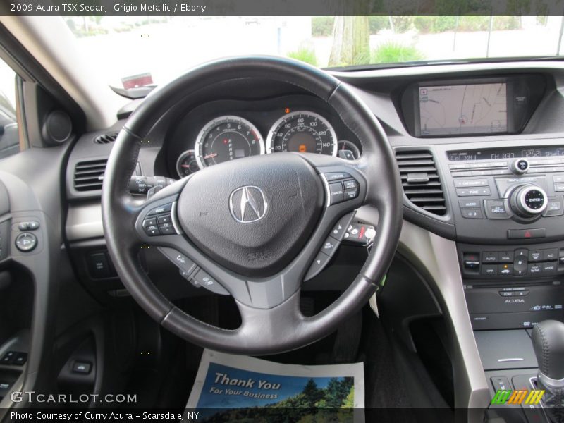 Grigio Metallic / Ebony 2009 Acura TSX Sedan