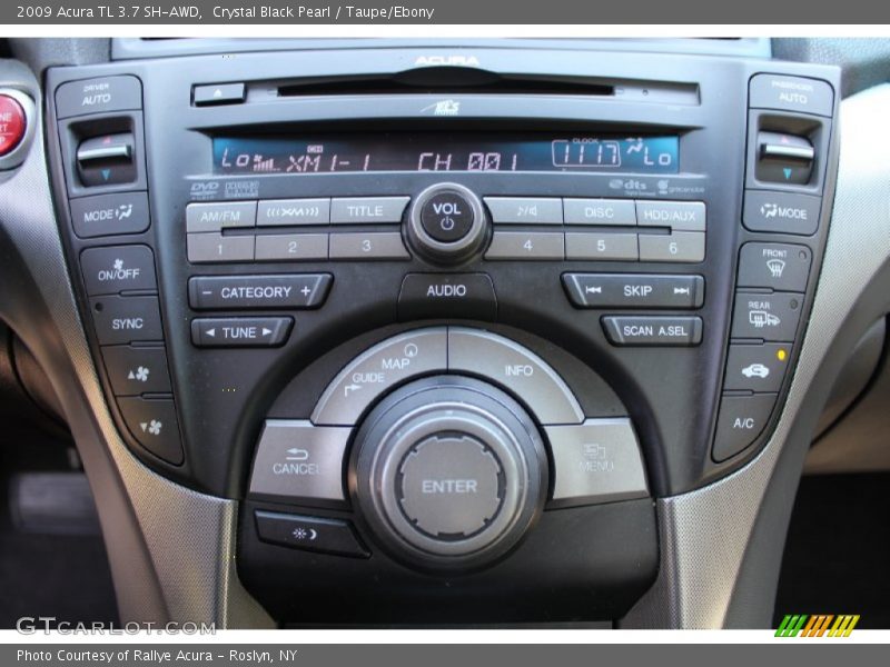 Crystal Black Pearl / Taupe/Ebony 2009 Acura TL 3.7 SH-AWD