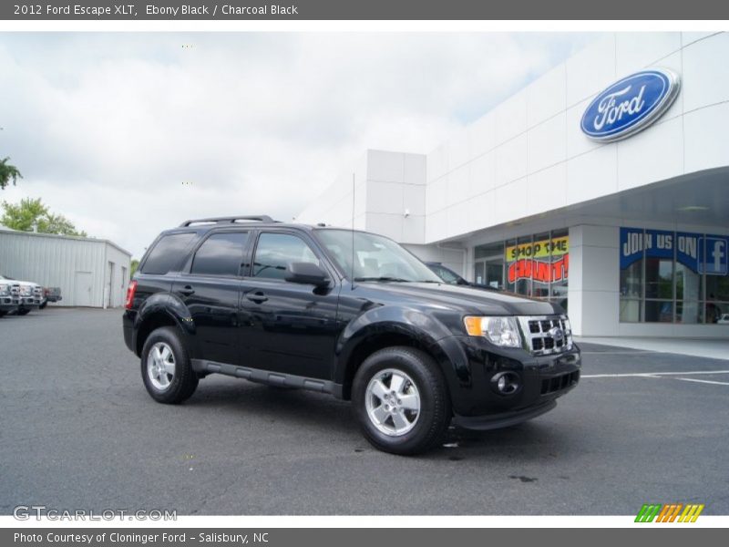 Ebony Black / Charcoal Black 2012 Ford Escape XLT