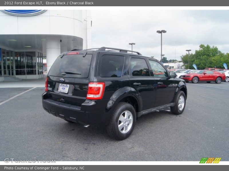 Ebony Black / Charcoal Black 2012 Ford Escape XLT