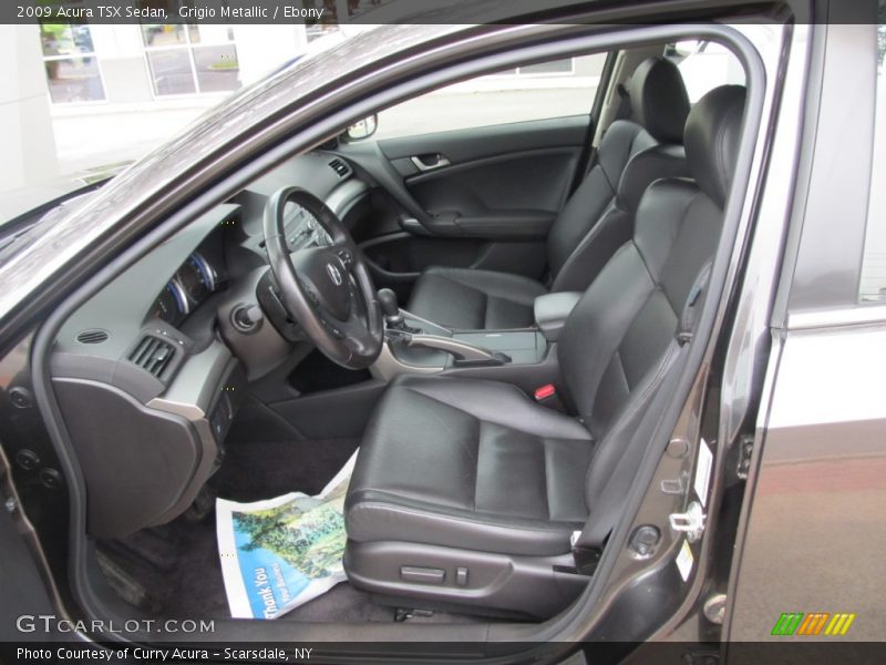 Grigio Metallic / Ebony 2009 Acura TSX Sedan