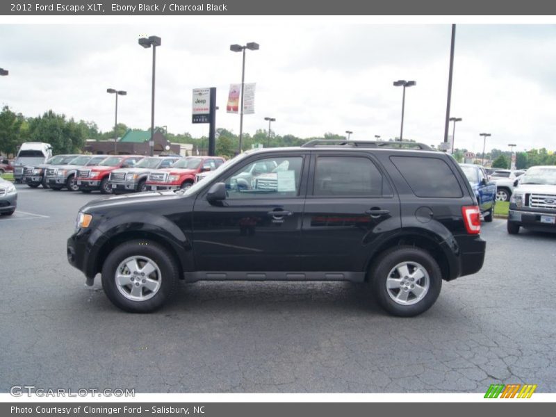 Ebony Black / Charcoal Black 2012 Ford Escape XLT