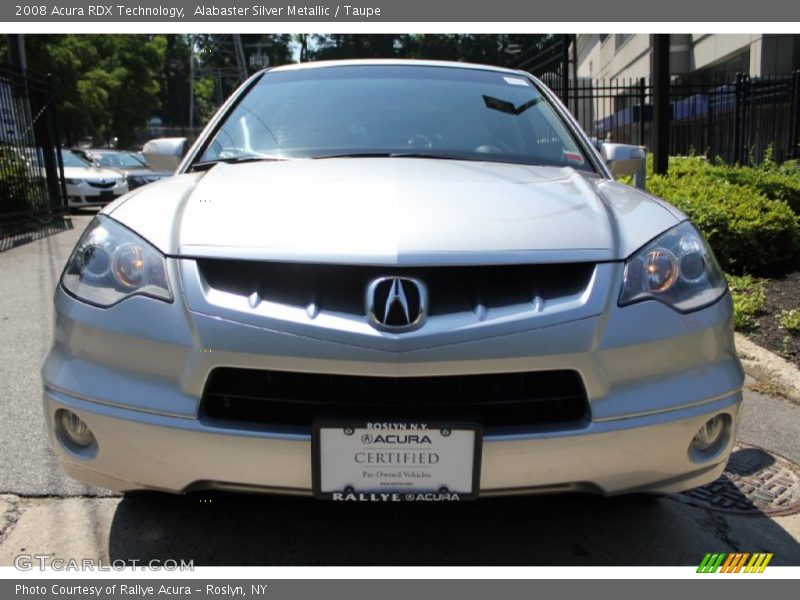 Alabaster Silver Metallic / Taupe 2008 Acura RDX Technology
