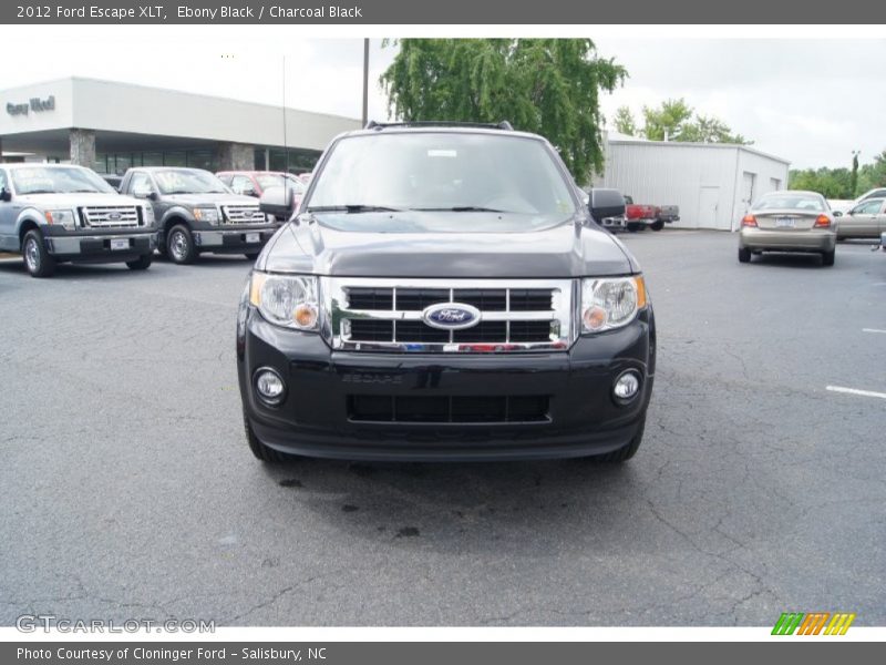 Ebony Black / Charcoal Black 2012 Ford Escape XLT