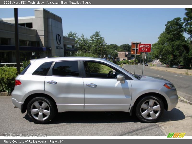 Alabaster Silver Metallic / Taupe 2008 Acura RDX Technology