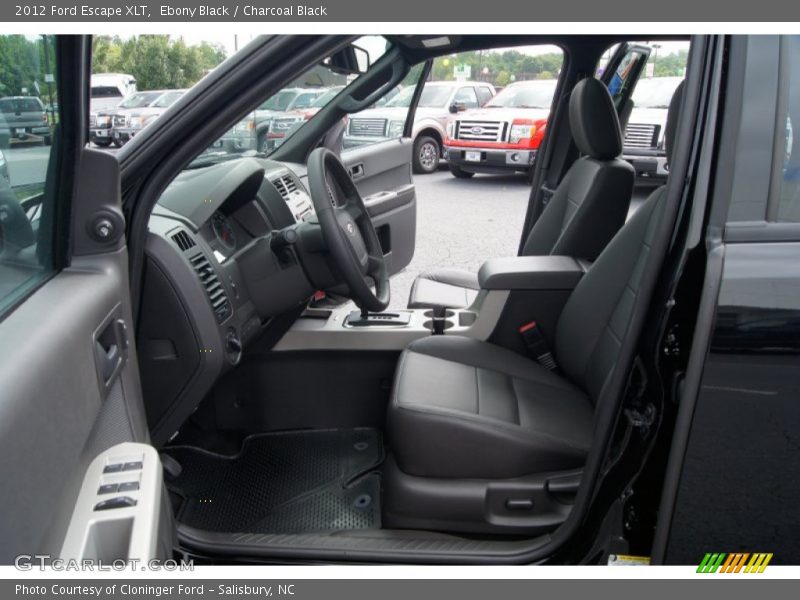  2012 Escape XLT Charcoal Black Interior