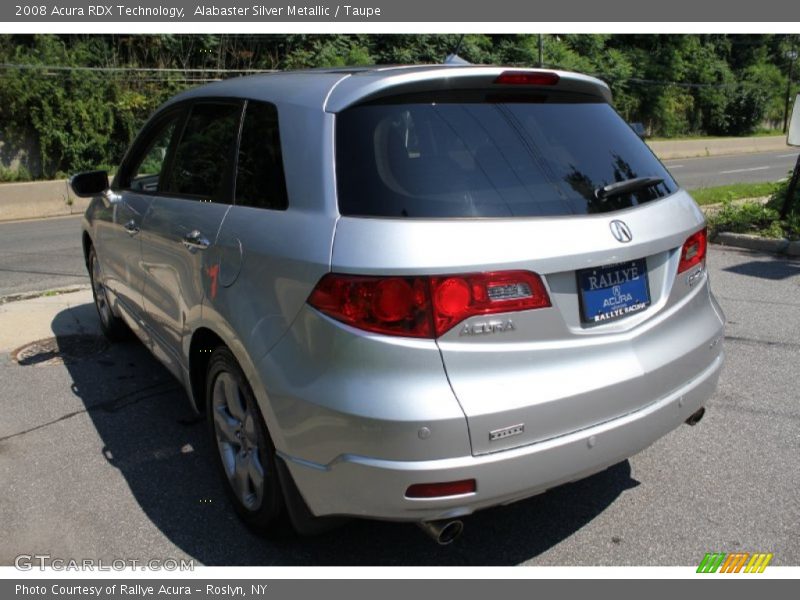 Alabaster Silver Metallic / Taupe 2008 Acura RDX Technology