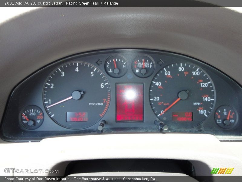  2001 A6 2.8 quattro Sedan 2.8 quattro Sedan Gauges